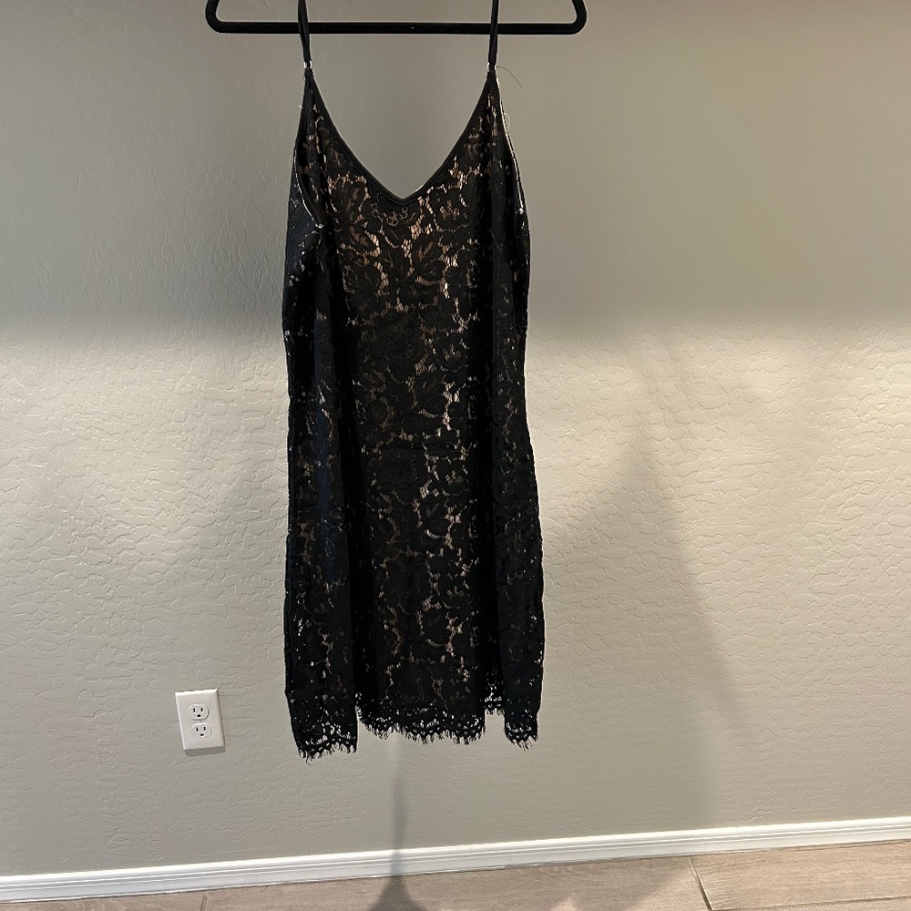 Black lace dress